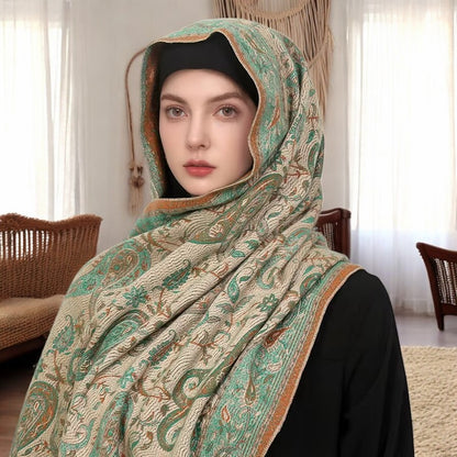 Cashmere Pashmina Shawl – Elegant Lady Wrap & Warm Winter Scarf