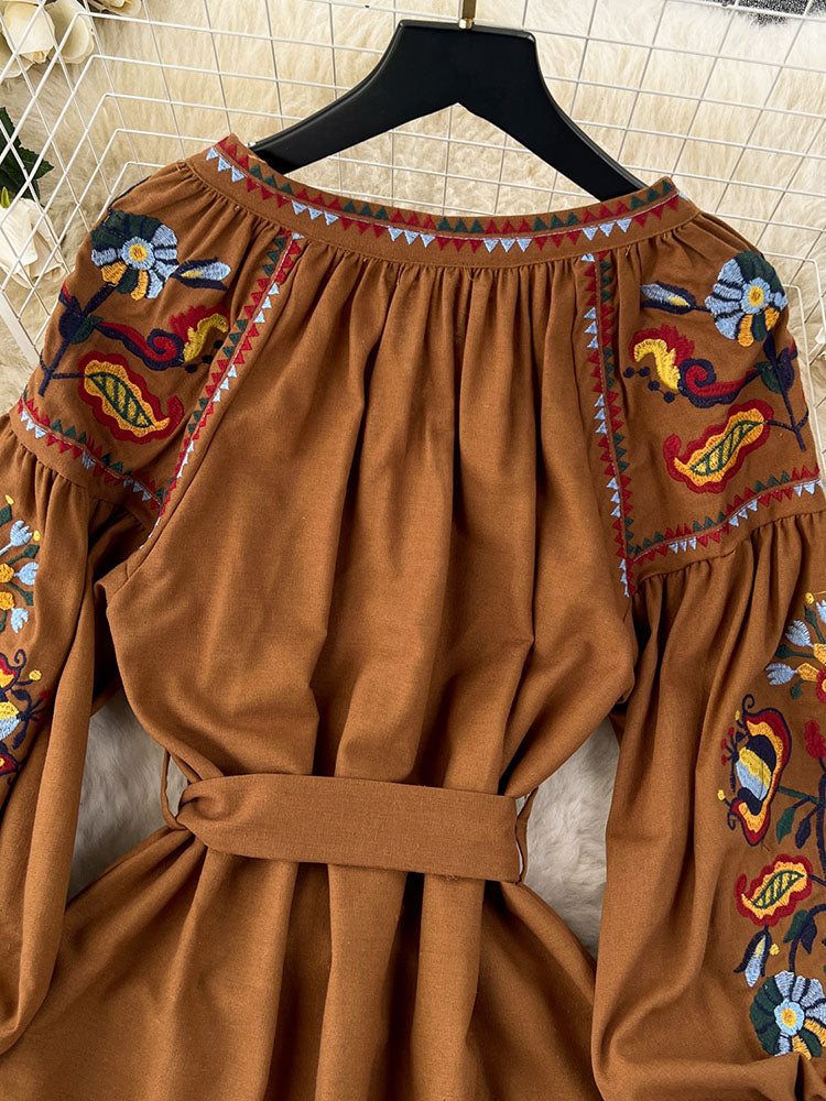 Vintage Ethnic Style Dress