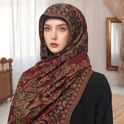 Cashmere Pashmina Shawl – Elegant Lady Wrap & Warm Winter Scarf