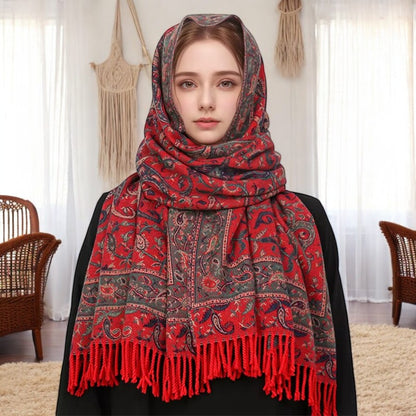 Cashmere Pashmina Shawl – Elegant Lady Wrap & Warm Winter Scarf