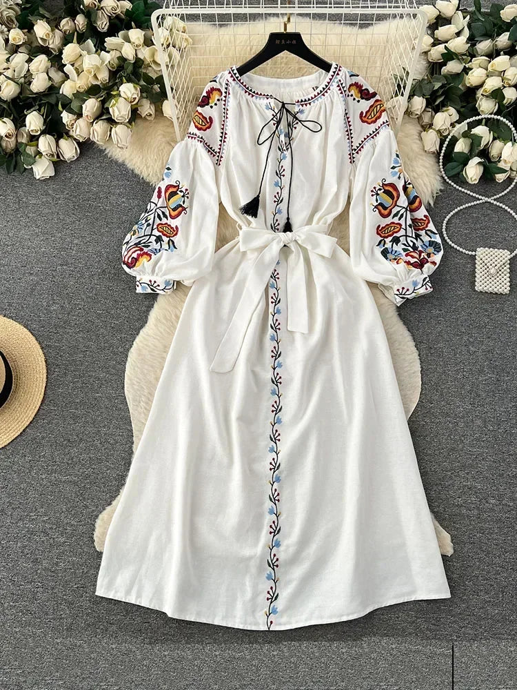 Vintage Ethnic Style Dress