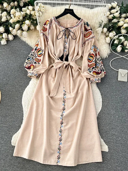 Vintage Ethnic Style Dress