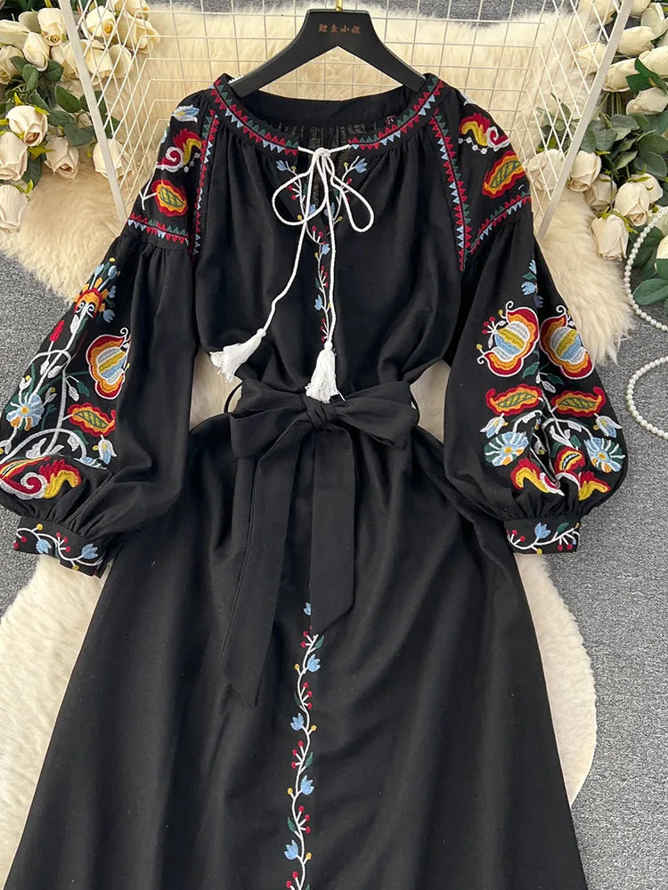 Vintage Ethnic Style Dress