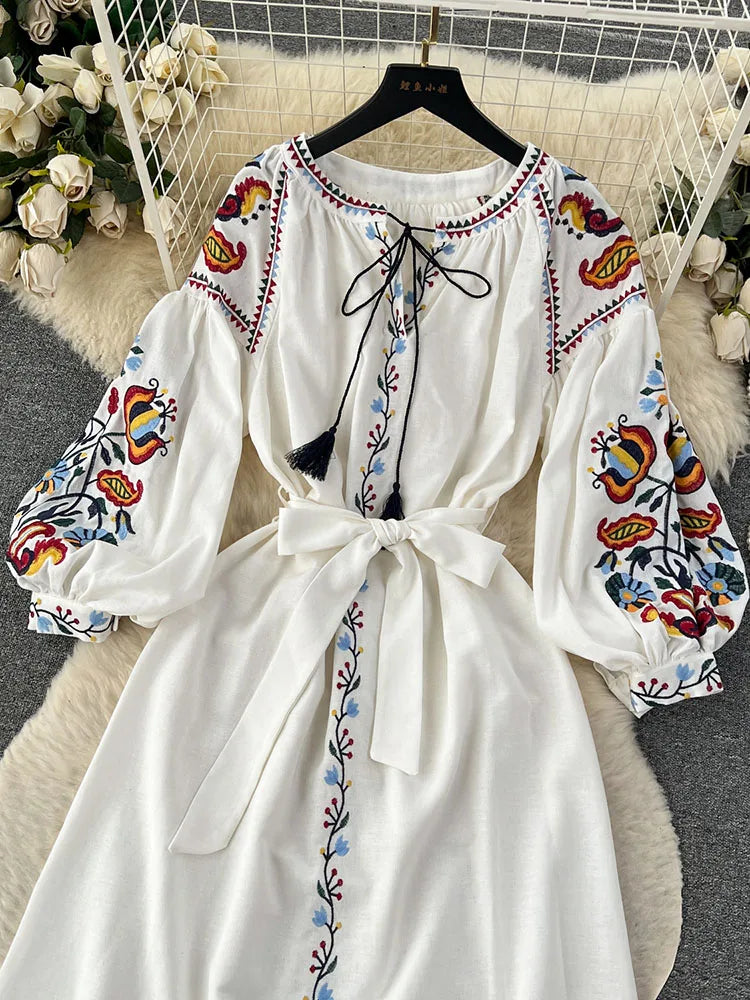 Vintage Ethnic Style Dress