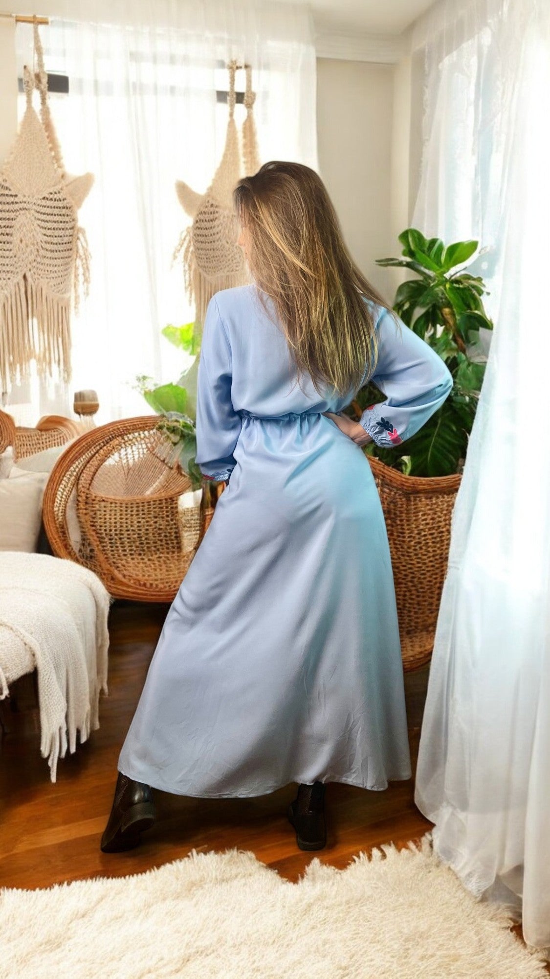 Retro Ethnic Boho Long Dress